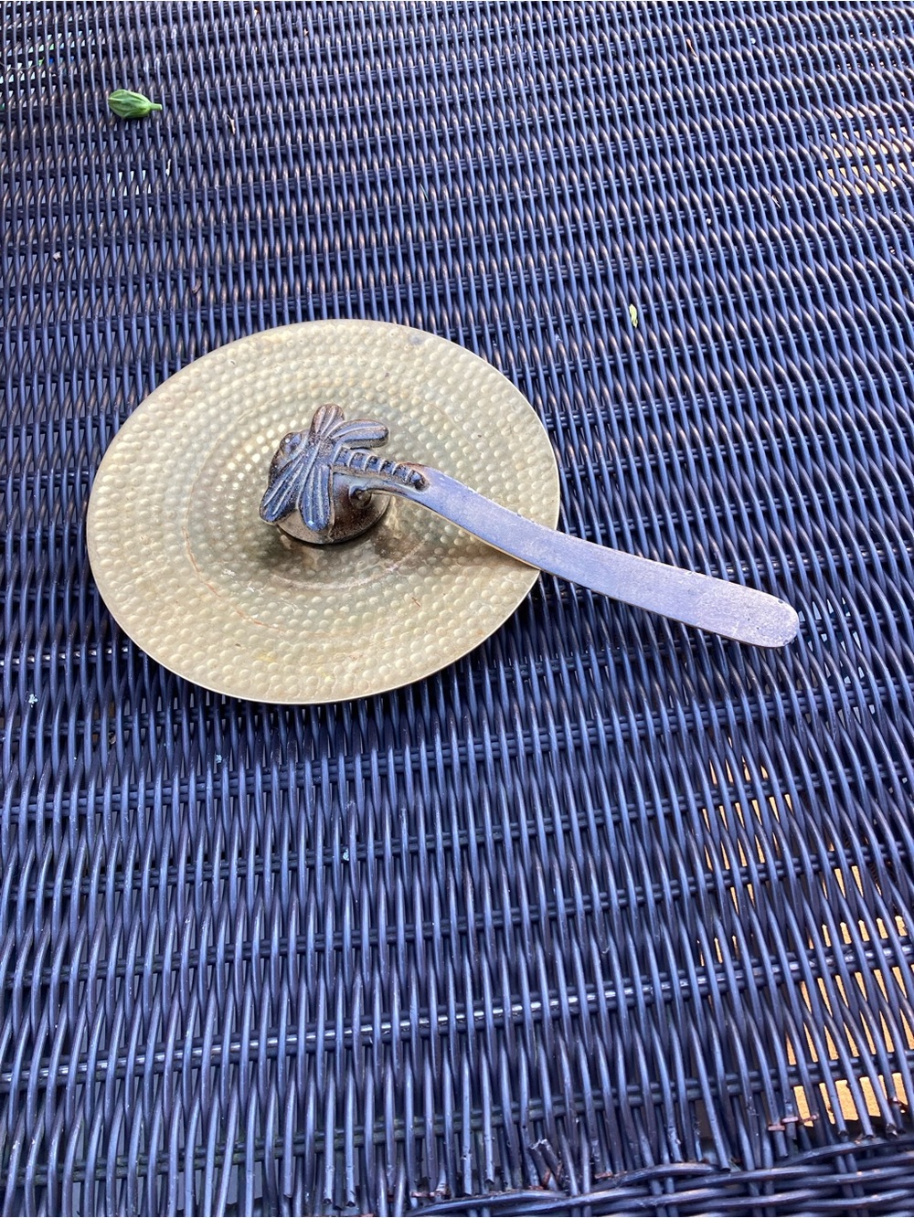 Vintage cast metal TAG candle snuffer